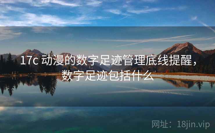 17c 动漫的数字足迹管理底线提醒，数字足迹包括什么