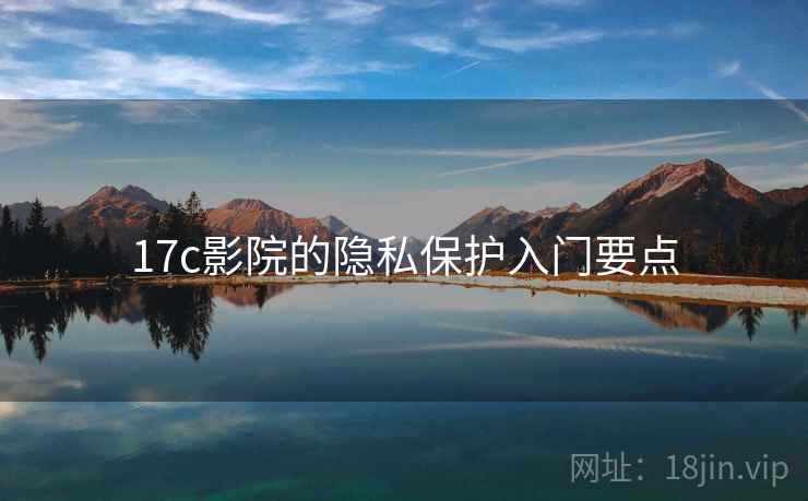17c影院的隐私保护入门要点