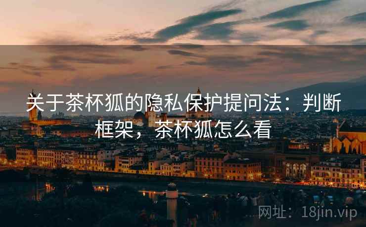 关于茶杯狐的隐私保护提问法：判断框架，茶杯狐怎么看